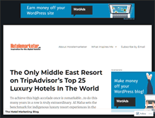 Tablet Screenshot of hotelemarketer.com